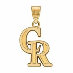 Flash Sale 💯 Unbranded Logo Art 14k Gold Over Silver Colorado Rockies Pendant ❤️