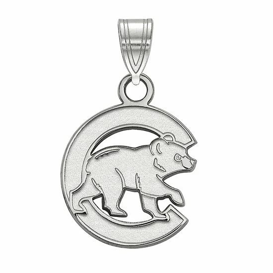 Cheapest ✔️ Unbranded 14k Gold LogoArt Chicago Cubs Small Walking Bear Pendant White 🥰 - Image 2