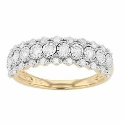 Budget 🎁 Unbranded Sterling Silver 1/2 Carat T.W. Diamond Ring ❤️