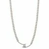 Cheapest 🤩 Unbranded Sterling Silver Freshwater Cultured Pearl & Cubic Zirconia Bypass Necklace 🔥
