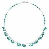 Cheap ✨ Unbranded Sterling Silver Simulated Turquoise Bead Toggle Necklace ❤️