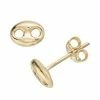 Outlet 😉 Unbranded 14k Gold Puff Mariner Stud Earrings ⌛