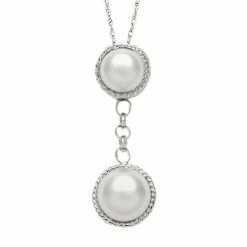 Best Pirce ❤️ Unbranded Sterling Silver Freshwater Cultured Pearl Drop Pendant 😀