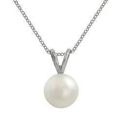 Buy 😉 Unbranded 18k White Gold AAA Akoya Cultured Pearl Pendant 🔔