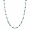 Brand new ⭐ Unbranded Sterling Silver Freshwater Cultured Pearl And Aquamarine Bead Necklace 😍