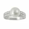 Cheap 👏 Unbranded 14k White Gold .21-ct. T.W. Diamond And Freshwater Cultured Pearl Ring 🎁