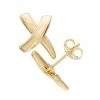 Cheapest 😀 Unbranded 14k Gold "X" Post Stud Earrings ⌛