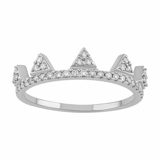 Hot Sale ๐ Unbranded 10kt White Gold 1/4 Carat T.W. Diamond Wedding Band Ring ๐