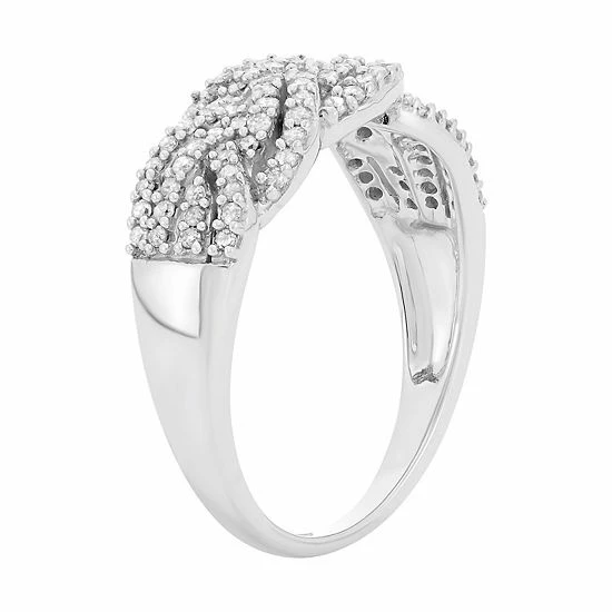 Cheapest 🤩 Unbranded 10k White Gold 1/2 Carat T.W. Diamond Band Ring 🎁 - Image 2