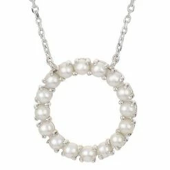 Best reviews of ✔️ Unbranded Sterling Silver Freshwater Cultured Pearl Circle Necklace 👍