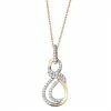 Cheapest 😀 Unbranded 10k Gold 1/5 Carat T.W. Diamond Infinity Pendant 🛒