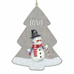 Cheap ✔️ Unbranded Love Snowman Cement 🎄 Christmas Ornament 🔔