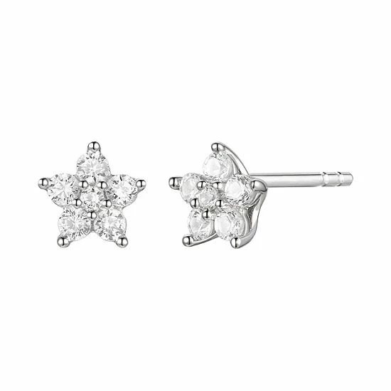 Deals 🧨 Unbranded 1/4 Carat T.W. Diamond Star Stud Earrings Gold Tone 🧨 - Image 3
