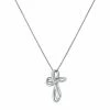 Hot Sale 🎁 Unbranded Sterling Silver Looped Cross Pendant Necklace 🌟