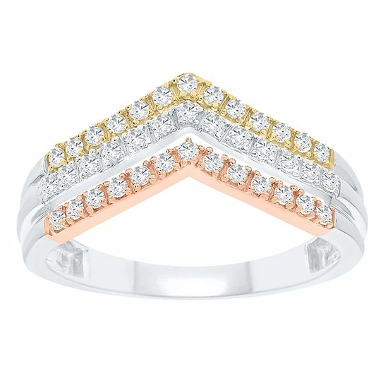 Wholesale ๐ Unbranded 14k Gold Over Sterling Silver 1/3 Carat T.W. Diamond Heart Ring ๐ฅฐ