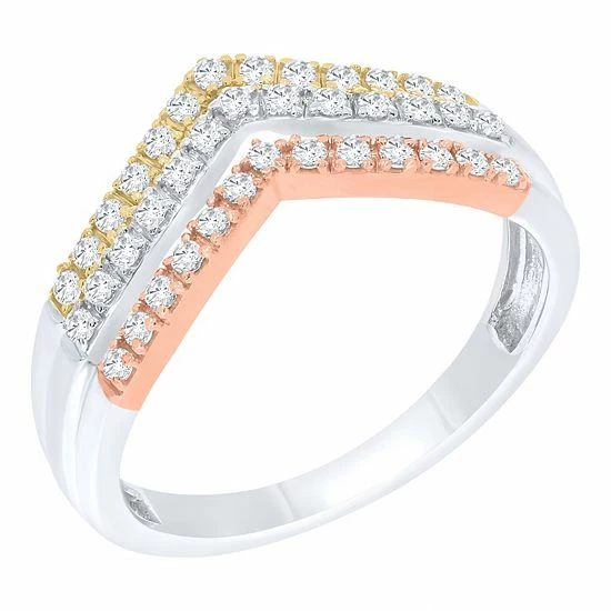 Wholesale ๐ Unbranded 14k Gold Over Sterling Silver 1/3 Carat T.W. Diamond Heart Ring ๐ฅฐ - Image 2