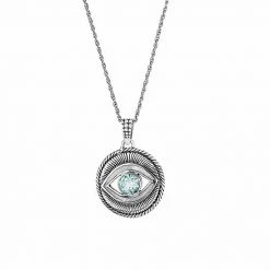 Top 10 🎁 Unbranded Sterling Silver Blue Topaz Guardian Eye Pendant Necklace 😍