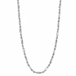 Brand new 🌟 Unbranded Sterling Silver Figarope Chain Necklace 🛒