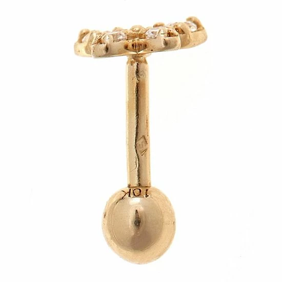 New 🔥 Unbranded 10k Gold Cubic Zirconia Butterfly Stud 🎁 - Image 2