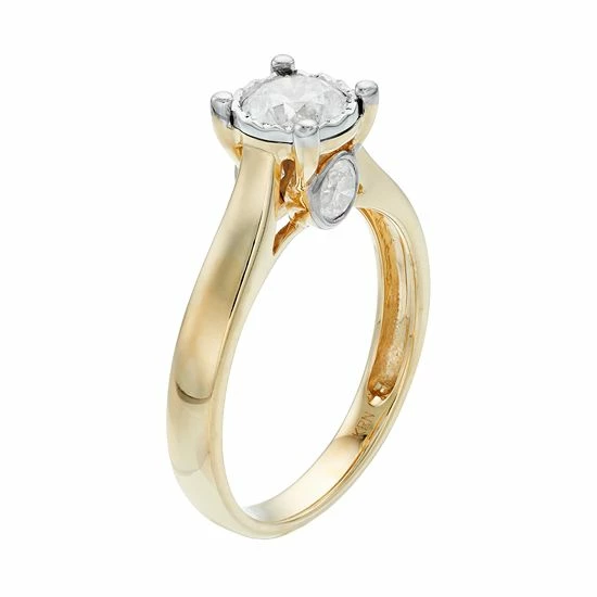 Cheapest ❤️ Unbranded 14k Gold 1 Carat T.W. Diamond Engagement Ring Yellow 🔔 - Image 3