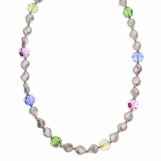 Wholesale ๐ฅ Unbranded Crystal Avenue Silver-Plated Crystal & Simulated Pearl Station Necklace Multi โ๏ธ - Image 4
