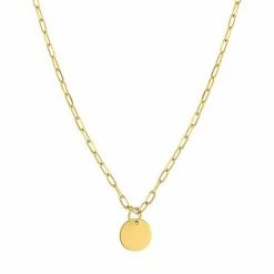 Cheapest 🤩 Unbranded 14k Gold Disc Dangle Necklace 🥰