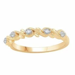 Best Sale 🤩 Unbranded 10k Gold 1/6 Carat T.W. Diamond Vintage Stackable Ring 🧨
