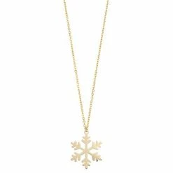 Best Pirce 🎁 Unbranded 14k Gold Snowflake Necklace 👍