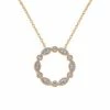 Buy 🎉 Unbranded 10k Rose Gold 1/8 Carat T.W. Diamond Circle Pendant Necklace 🎉