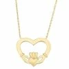 Deals 😍 Unbranded 10k Gold Heart Claddagh Necklace ❤️