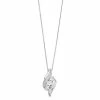 Cheap 👍 Unbranded Sterling Silver 1/10 Carat T.W. Diamond Graduated Pendant Necklace 🔥