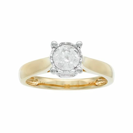 Cheapest ❤️ Unbranded 14k Gold 1 Carat T.W. Diamond Engagement Ring Yellow 🔔 - Image 5