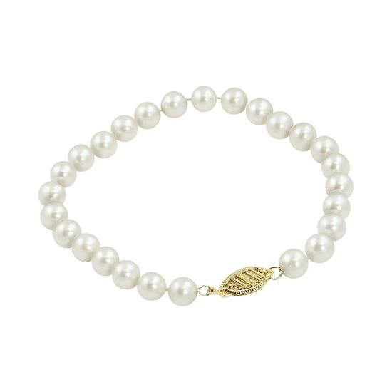Hot Sale 😉 Unbranded 10k Gold Freshwater Cultured Pearl Bracelet - 8-in. 👍