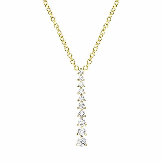 Best reviews of ❤️ Unbranded 1/3 Carat T.W. Diamond Drop Necklace Gold Tone 🔔 - Image 2