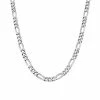 Budget 😍 Unbranded Sterling Silver 7 Mm Figaro Chain Necklace - 22 In. ⌛