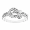 Outlet 👏 Unbranded 10k White Gold 5/8 Carat T.W. Diamond Knot Ring ⭐