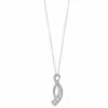 Discount ✔️ Unbranded 1/4 Carat T.W. Diamond & Sterling Silver Journey Pendant Necklace 🔔