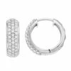 Coupon 🔔 Unbranded 14k White Gold 1 Carat T.W. Lab-Grown Diamond Hoop Earrings 🥰