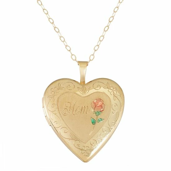 Outlet ๐คฉ Womens Unbranded 10K Gold Heart Mom Pendant โญ