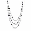 Best Sale 👍 Unbranded Sterling Silver Cultured Freshwater Pearl Multi Strand Station Necklace 🎉