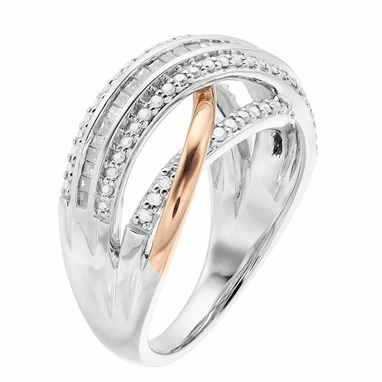 Coupon ๐ Unbranded Two-Tone 10k Rose Gold & 10k White Gold 1/2 Carat T.W. Diamond Ring โ - Image 2