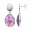 Outlet ✨ Unbranded Sterling Silver Amethyst Teardrop Earrings ⌛