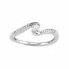 Outlet 🌟 Unbranded 10k White Gold 1/4 Carat T.W. Diamond Bypass Promise Ring 🥰