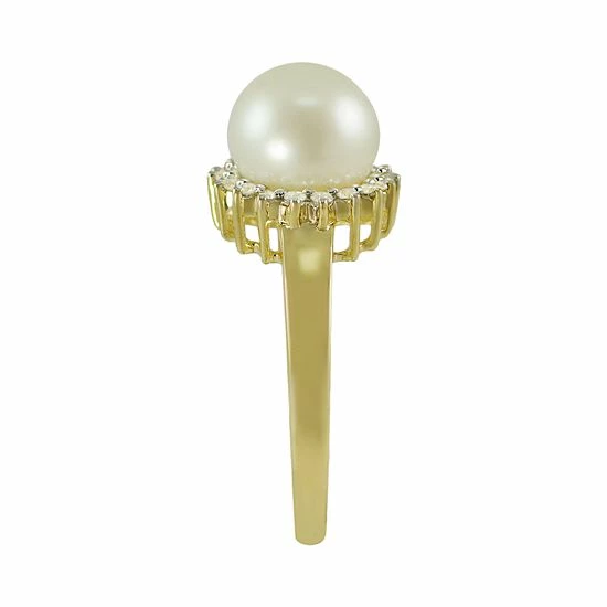 Top 10 ๐ฏ Unbranded 10k Gold .18-ct. T.W. Diamond And Freshwater Cultured Pearl Ring ๐ - Image 3