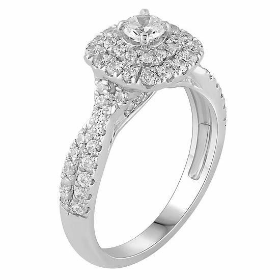 Flash Sale 🌟 Unbranded Platinum 1 Carat T.W. Diamond Cushion Halo Engagement Ring ⌛ - Image 2