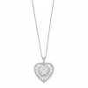Cheapest 🤩 Unbranded Sterling Silver Cubic Zirconia Heart Pendant Necklace 👍