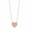 Outlet ✨ Unbranded 10k Rose Gold 1/5 Carat T.W. Diamond Heart Pendant 🎁