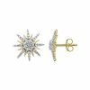Coupon 🎁 Unbranded 10k Gold 1/2 Carat T.W. Diamond Starburst Cluster Earrings 🥰