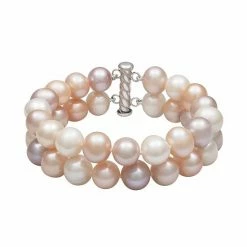 Wholesale 🎁 Unbranded Sterling Silver Freshwater Cultured Pearl Double Strand Bracelet 😀