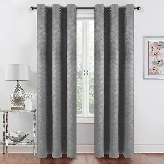 Deals ๐ Unbranded Boston Blackout Grommet Window Curtain Silver โ๏ธ - Image 8
